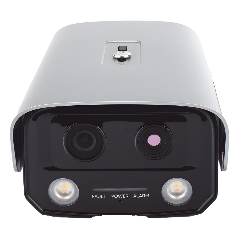 (HikFire) Cámara IP de Detección Térmica de Incendios / Detección de Llamas y Temperaturas Anormales / 4 Megapíxel (Lente Óptico) + 1 Megapíxel (Lente Térmico) / Compatible con Hik-Connect