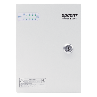 Fuente de Alimentación Profesional / 9 Canales / 16 A Total / 11-15 VCC Ajustable / 200 W / Filtro de Ruido por Canal