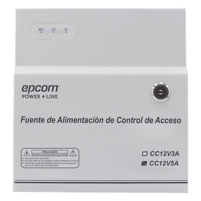 Fuente de Alimentación Regulada / 11-15 Vcc / 5 A / Respaldo con Batería Externa / Temporizador 0-45 s / Entrada Universal 96-264 Vca