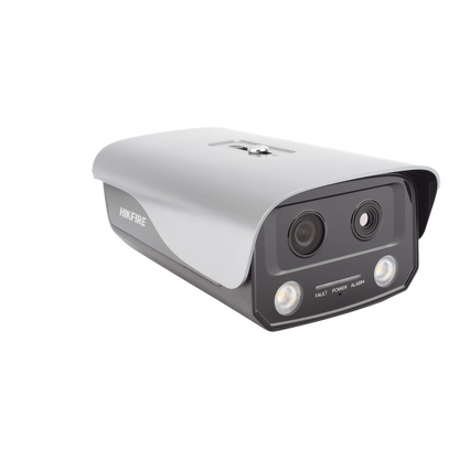 (HikFire) Cámara IP de Detección Térmica de Incendios / Detección de Llamas y Temperaturas Anormales / 4 Megapíxel (Lente Óptico) + 1 Megapíxel (Lente Térmico) / Compatible con Hik-Connect