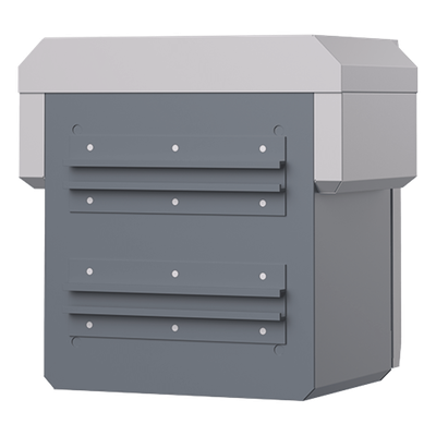 Gabinete de Protección IP55 / Acero SPCC / 250 x 250 x 180 mm / Rieles DIN / 4 Placas Laterales / Montaje Exterior