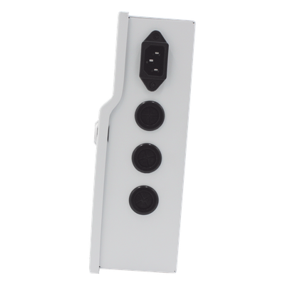 Fuente de Alimentación Regulada / 11-15 Vcc / 5 A / Respaldo con Batería Externa / Temporizador 0-45 s / Entrada Universal 96-264 Vca
