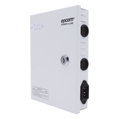 Fuente de Alimentación Profesional / 9 Canales / 16 A Total / 11-15 VCC Ajustable / 200 W / Filtro de Ruido por Canal