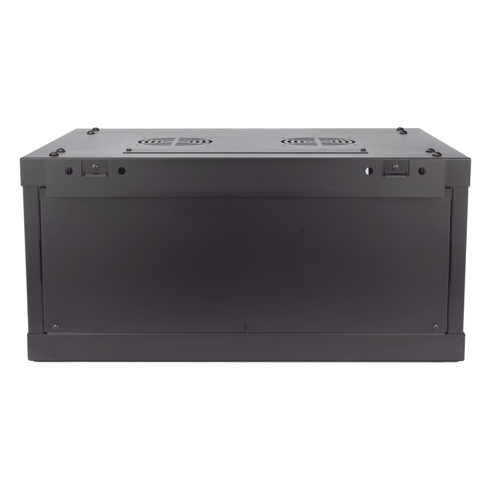 Gabinete para Montaje en Pared - Piso / Puerta de Cristal Templado / Cuerpo Fijo / 4 Unidades de Rack / 19" / Fabricado en Acero