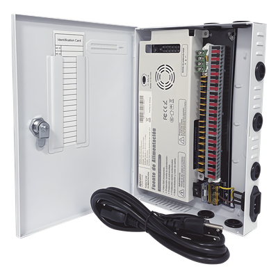 Fuente de Alimentación / 18 Canales / 20 A / 11-15 VCC / 250 W / Filtro de Ruido por Canal / Doble Ventilador