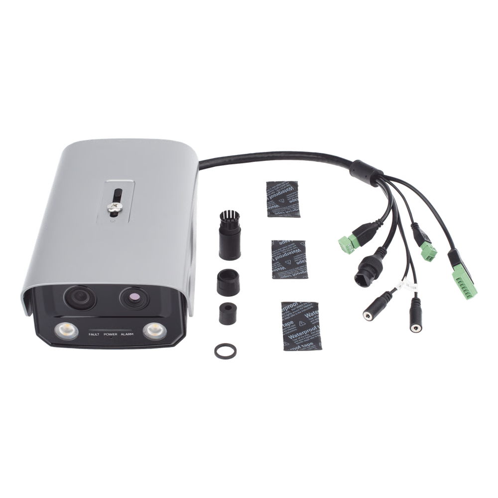 (HikFire) Cámara IP de Detección Térmica de Incendios / Detección de Llamas y Temperaturas Anormales / 4 Megapíxel (Lente Óptico) + 1 Megapíxel (Lente Térmico) / Compatible con Hik-Connect