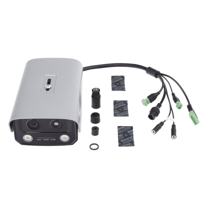 (HikFire) Cámara IP de Detección Térmica de Incendios / Detección de Llamas y Temperaturas Anormales / 4 Megapíxel (Lente Óptico) + 1 Megapíxel (Lente Térmico) / Compatible con Hik-Connect